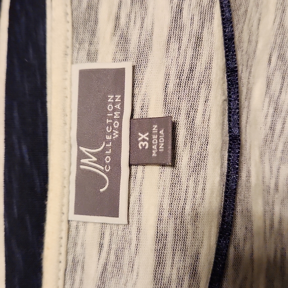 JM Collection Woman 3/4 sleeve round neckline and sleeves with grommets W-535 - Picture 6 of 8